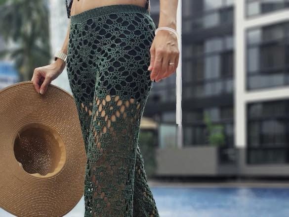 PDF Pattern Crochet Shorts with FREE bralette pattern: Canoe Bay Lounging Shorts. DIGITAL