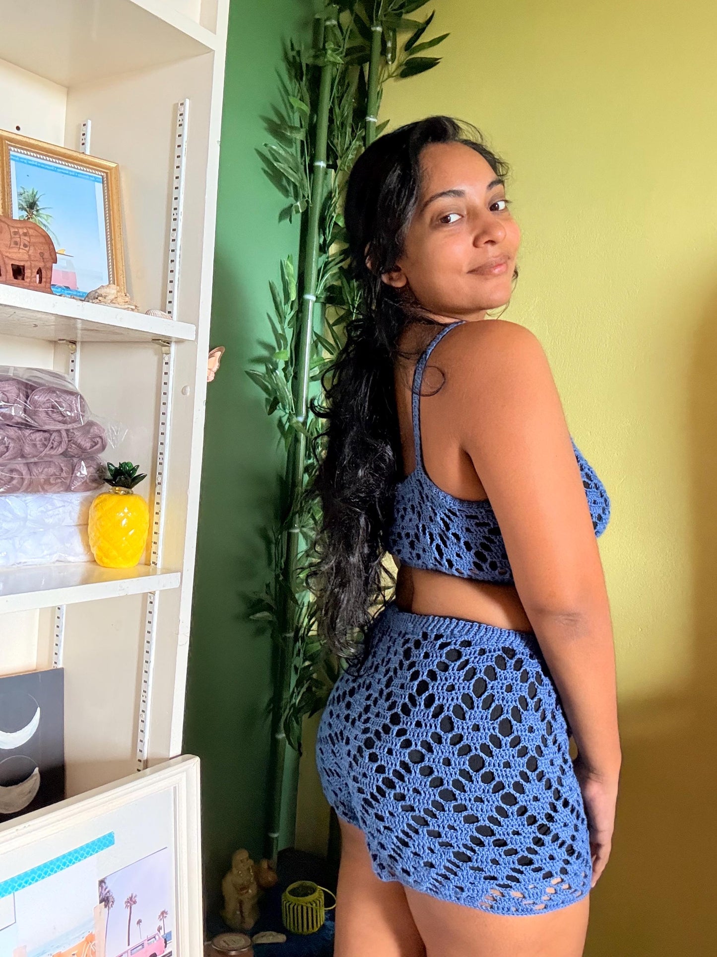 PDF Pattern Crochet Shorts with FREE bralette pattern: Canoe Bay Lounging Shorts. DIGITAL